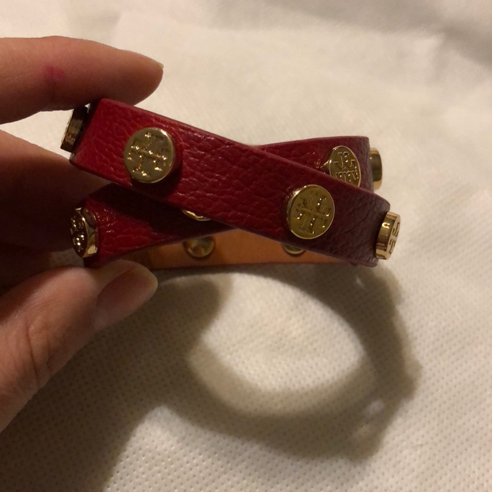 Tory burch leather wrap bracelet